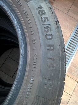 4 ks LETNÉ 185/60 R14 82H CONTINENTAL  cca 5-6 mm 50,-€/sada - 16