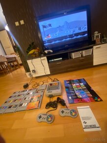 Nintendo SNES zbierka + 16hier + príslušenstvo - 16