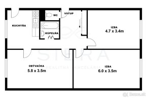 REZERVOVANÉ, 3 izbový byt, 82m2, Školské námestie, Rohožník - 16