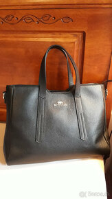 čierna minimalistická kožená kabelka wittchen - nová - 17