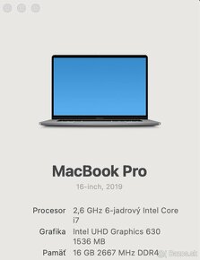 MacBook Pro 16” , Intel Core i7 - 17