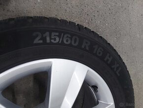 5x112R16 elektrony ŠKODA-215/60R16 zimné pneumatiky - 17