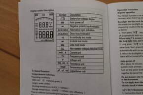 Multimeter digitálny automatická volba rozsahu fáza nový - 17