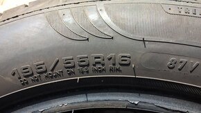 4 ks LETNÉ 195/55 r16 91V XL BRIDGESTONE a FULDA 7-8 mm 2022 - 17