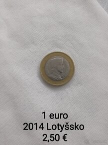 2 eurové mince, 1€, 0,50€ - 17