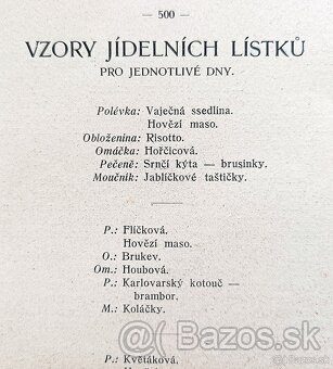 Kuchařská kniha domácnosti, Rakousko-Uhersko, rok 1914 - 17