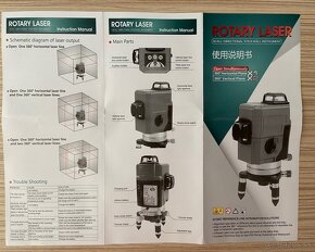 12 líniový PROFI 3D krížový samonivelačný laser zelený DEKO - 17