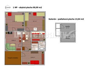 PREDAJ: Menší rodinný dom na brehu Rimavy, 104 m2, Tisovec,  - 17