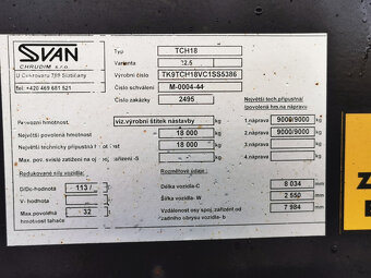 Prodám sklápěčkový přívěs SVAN TCH18 krmivář - 17