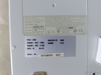 predám hostorický notebook SIEMENS-NIXDORF PCD-4ND DX-486 - 17