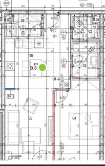 Na prenajom tichý 2izb, Vajnorská, novostavba, otočený do dv - 17