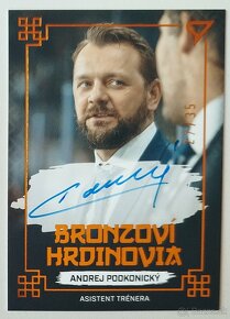 Hokejové kartičky HS 2022  BRONZOVÍ HRDINOVIA BLACK AUTO /35 - 17