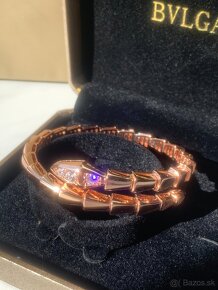 BVLGARI Serpenti Viper náramok, Rose gold - 17