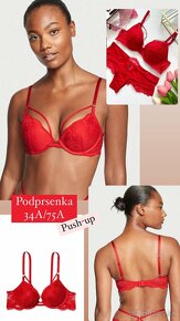 Victoria’s Secret čipkovana podprsenka push-up 75A - 17