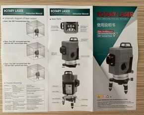 12 líniový PROFI 3D krížový samonivelačný laser DEKO červený - 17