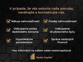 Nestor Capital-Priestranný 3-izbový byt pripravený na rekonš - 17