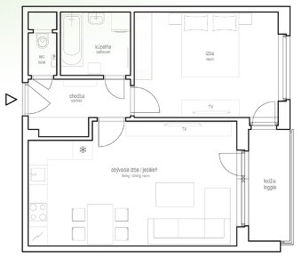 Prenájom 2 izbový byt Bratislava – Nové Mesto, Nobelova ul. - 17