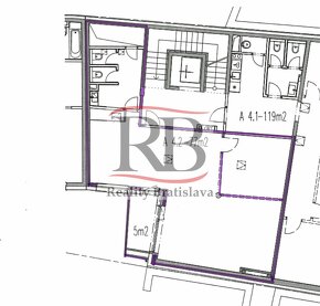 Kancelársky celok s balkónom a parkovaním, 77m2 , Panenská-P - 17