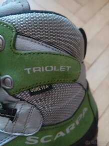 SCARPA goretex turisticke topanky VIBRAM velkost 39,5 - 17