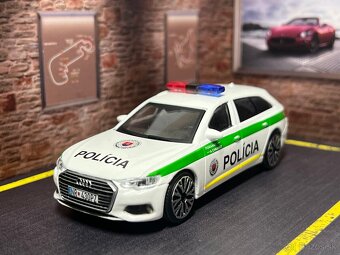 Audi A6 Avant Polícia SR 1:43 - tónované sklá, EVČ vozidla - 17