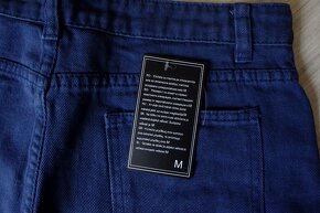 Rifľové šedé a modré krátke nohavice, M/L - 17