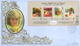 Poštové známky, filatelia: Anglicko, Lady Diana, FDC obálky - 17