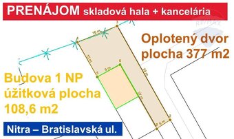 Prenájom skladová hala s kanceláriou - výmery 108 m2, Nitra. - 17