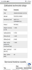 TOYOTA YARIS / 1.5 / 1 Majitel cela servisná historia - 17