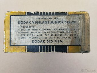 Starý fotoparát KODAK VIGILANT s pův.krabičkou + letáky - 17