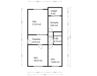 PREDAJ 3 izbový byt, 79 m2, Veľký Meder, Komárňanská - 17