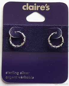 Strieborne nausnice - Claires - 17