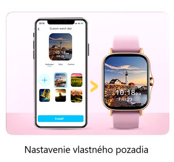 Fitness smart hodinky X8 (čierne, sivé, ružové, zlaté) - 17