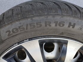 Zimné pneumatiky 205/55R16 + plechové disky 5x110 - 17