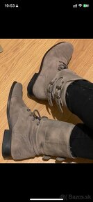 All saints ankle boots pravá koža veľkosť 39 hnedé - 17