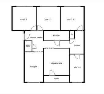 Veľký 5i byt, 92 m², predaj, Kyjevská, Michalovce - 17