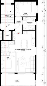 Makarska - Veliko Brdo, 3i byt, 80 m2, výhľad, novostavba - 17