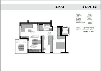 CHORVÁTSKO - Apartmány v novostavbe - PRIVLAKA - 17