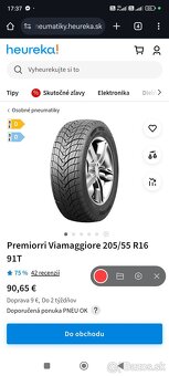 5x112 R16 zimný set 205/55 R16 ALU Disky - 17