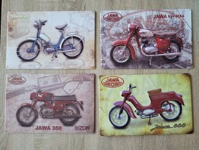 Retro plechové cedule JAWA - 17