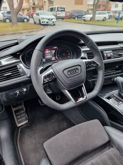 AUDI A6 C8 A8 SQ8 Q8 VOLANT kozeny zkoseny perforovana koža - 17