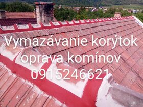 Vymazávanie korýtok oprava komínov 0915 246 621 - 17