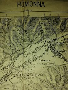 Stará mapa Humenné a okolie-1904. - 17