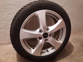 Škoda Octavia, VW, Predám 4ks zimne Borbet alu disky 17" - 17