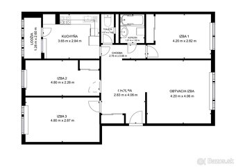 SLNEČNÝ 4-IZBOVÝ BYT S KLIMATIZÁCIOU, 82m² - VYŠEHRADSKÁ, PE - 17