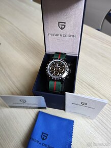 Luxusné hodinky - Pagani Design Black Silver 2 typy náramkov - 18