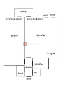 INVESTIČNÝ APARTMÁN, 68 m2 + 4 m2 balkón, DONOVALY, AD KAMZÍ - 18