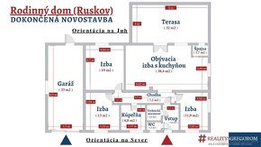 Novostavba, Ruskov, 140 m2, dokončený interiér, 7-a pozemok - 18