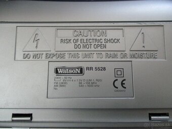 rádiomagnetofón značky Watson RR5528 - 18