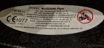 PRILBA BLIZZARD VIPER CIERNA 60-63CM cca L-XL - 18