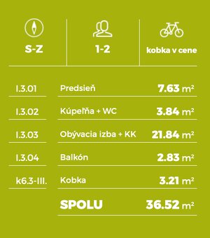 Moderný 1-izbový byt v projekte Dubová Alej, Ivanka pri Duna - 18